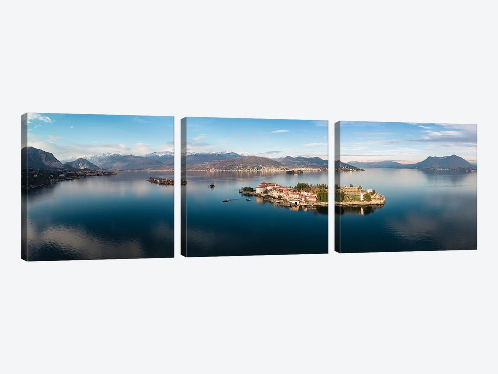 Lake Maggiore, Italy III by Matteo Colombo 3-piece Canvas Art Print
