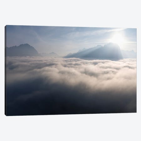 Flying Above The Clouds Canvas Print #TEO1068} by Matteo Colombo Art Print
