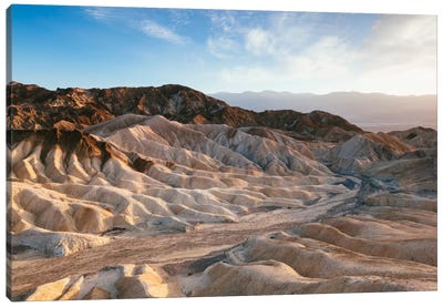 Zabriskie Point At Sunset, Death Valley National Park, California, USA Canvas Art Print - Take a Hike
