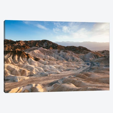 Zabriskie Point At Sunset, Death Valley National Park, California, USA Canvas Print #TEO106} by Matteo Colombo Canvas Wall Art