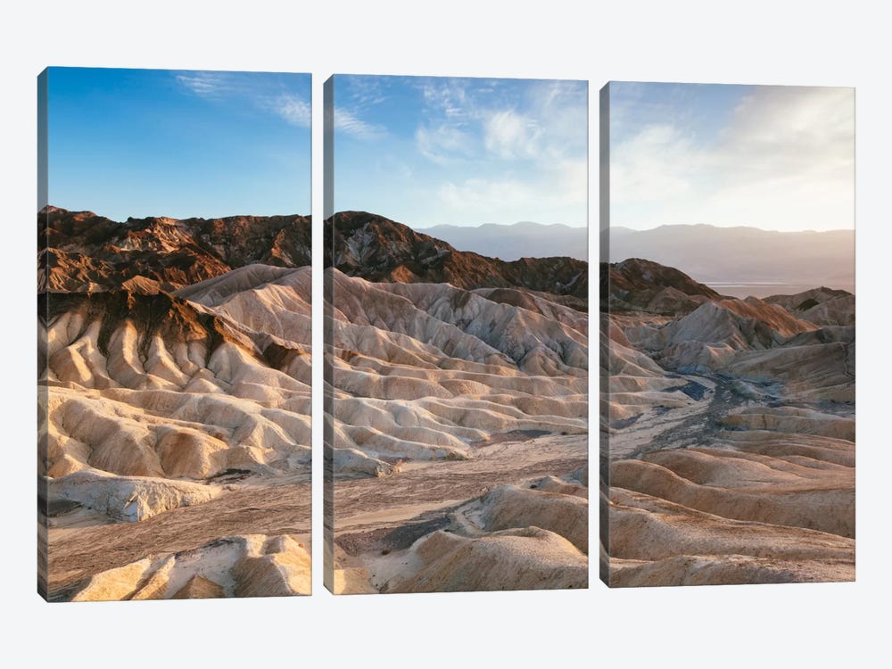 Zabriskie Point At Sunset, Death Valley National Park, California, USA by Matteo Colombo 3-piece Art Print