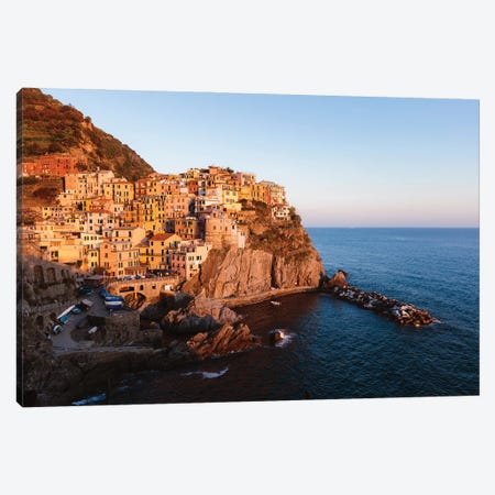 Cinque Terre Sunset I Canvas Print #TEO1071} by Matteo Colombo Canvas Artwork