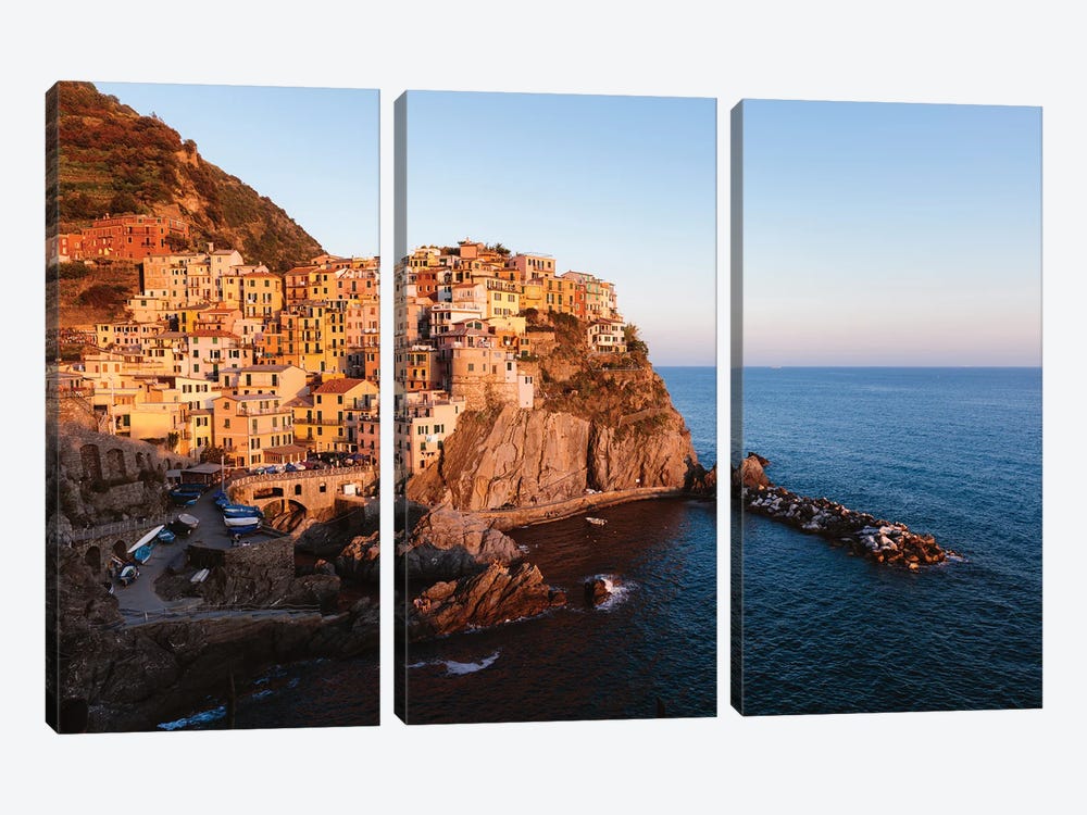 Cinque Terre Sunset I by Matteo Colombo 3-piece Canvas Print