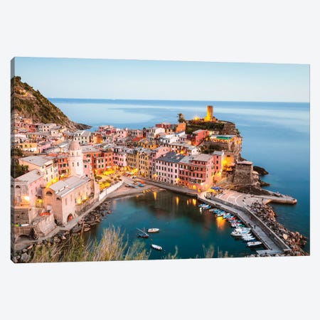 Cinque Terre Sunset III Canvas Print #TEO1073} by Matteo Colombo Canvas Art