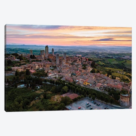 San Gimignano, Tuscany Canvas Print #TEO1077} by Matteo Colombo Canvas Art Print