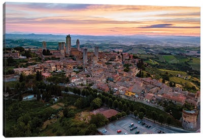 San Gimignano, Tuscany Canvas Art Print - Tuscany Art