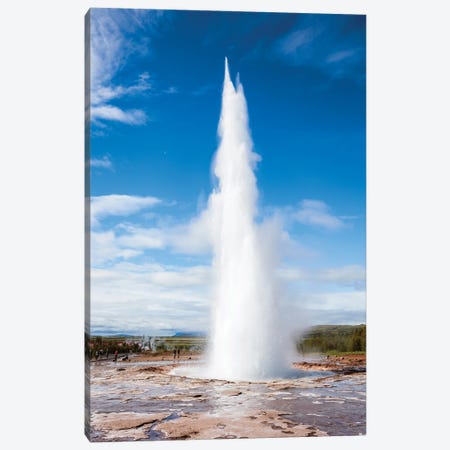Strokkur Geyser, Iceland Canvas Print #TEO1079} by Matteo Colombo Canvas Wall Art