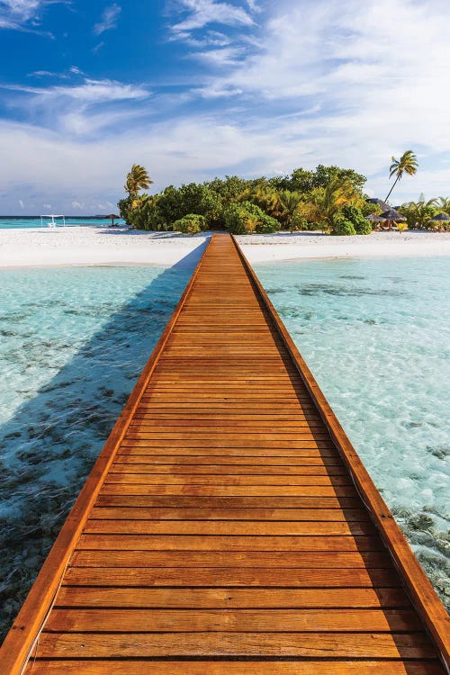 Jetty To The Island, Maldives