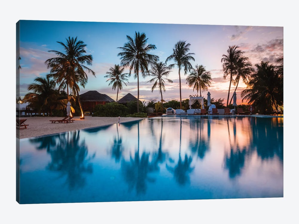 Sunset In The Maldives by Matteo Colombo 1-piece Art Print