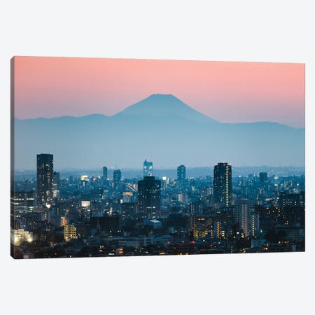 Sunset Over Fuji, Japan Canvas Print #TEO1099} by Matteo Colombo Canvas Art