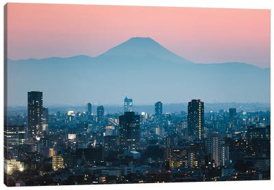 Sunset Over Fuji, Japan Canvas Art Print - Tokyo Art