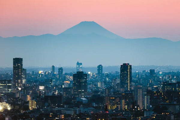 Tokyo: Sunset Over Fuji, Japan by Matteo Colombo