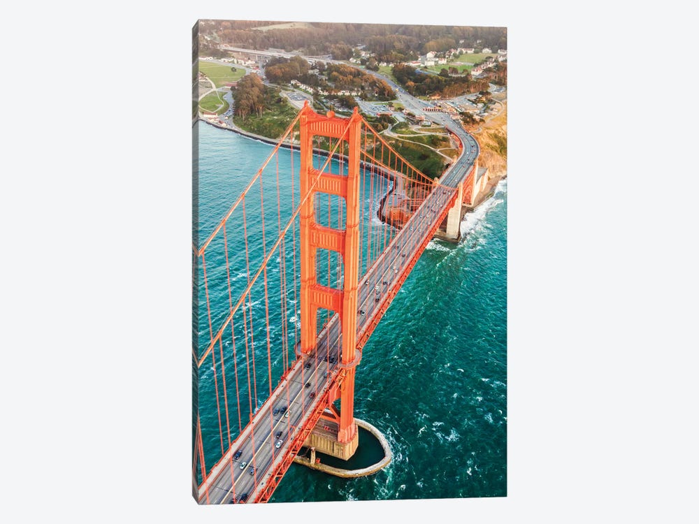 Aerial Of Golden Gate Bridge, San Francisco by Matteo Colombo 1-piece Canvas Artwork