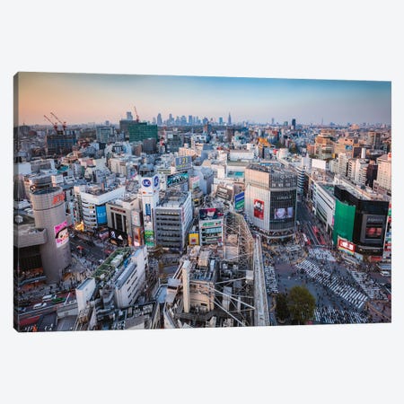 First Light Over Tokyo, Japan Canvas Print #TEO1103} by Matteo Colombo Canvas Art