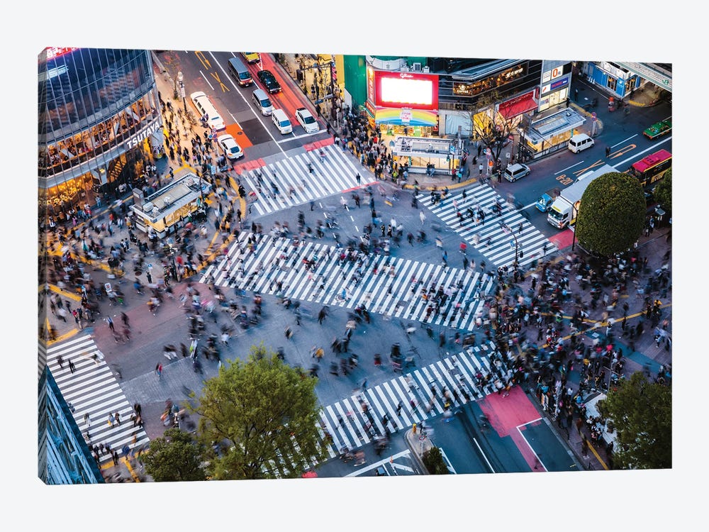 Shibuya Crossing, Tokyo by Matteo Colombo 1-piece Canvas Wall Art