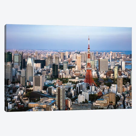Tokyo Skyline I Canvas Print #TEO1112} by Matteo Colombo Canvas Print