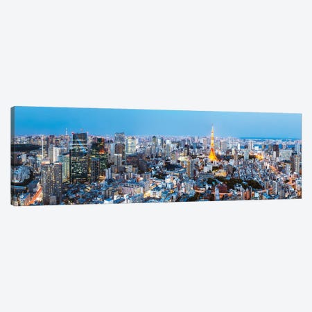 Tokyo Skyline II Canvas Print #TEO1113} by Matteo Colombo Art Print