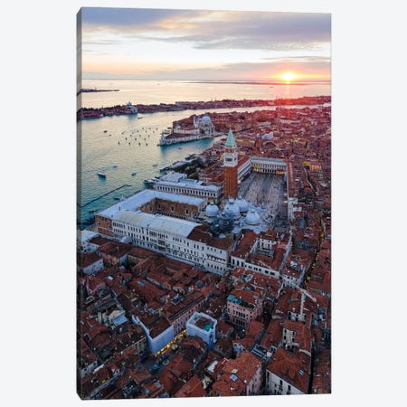 Sunset In Venice, Italy I Canvas Print #TEO1126} by Matteo Colombo Canvas Art Print