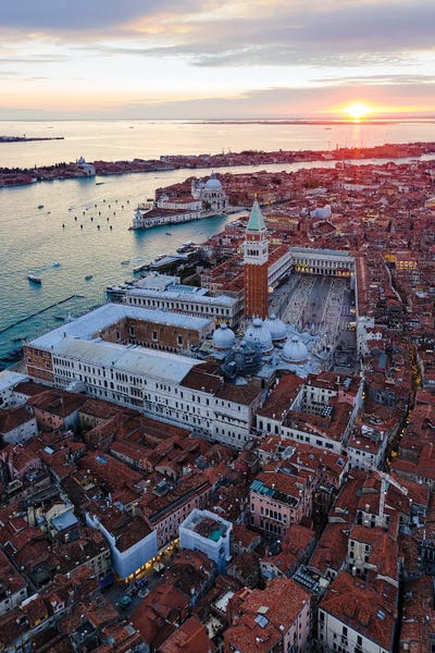 Veneto: Sunset In Venice, Italy I by Matteo Colombo