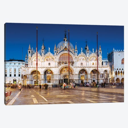 San Marco At Night, Venice Canvas Print #TEO1128} by Matteo Colombo Canvas Art