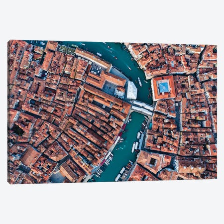 Rialto From Above, Venice Canvas Print #TEO1129} by Matteo Colombo Canvas Art