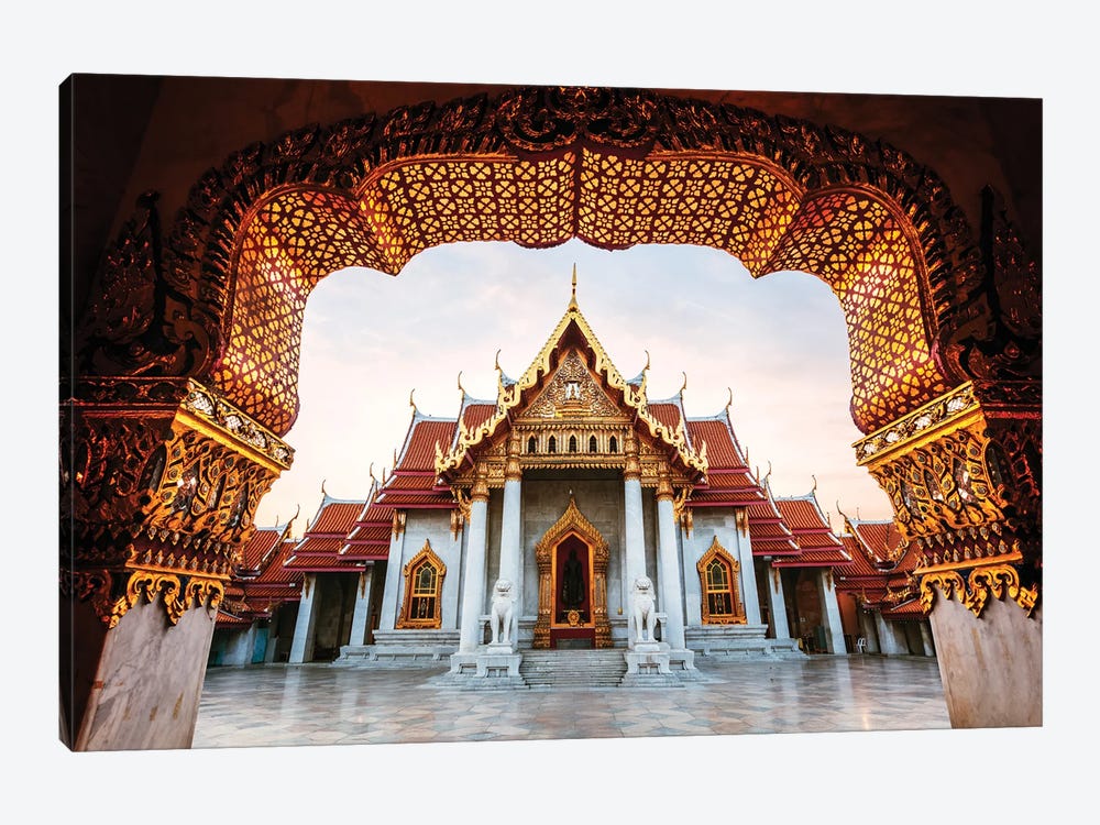 The Marble Temple, Bangkok by Matteo Colombo 1-piece Canvas Artwork