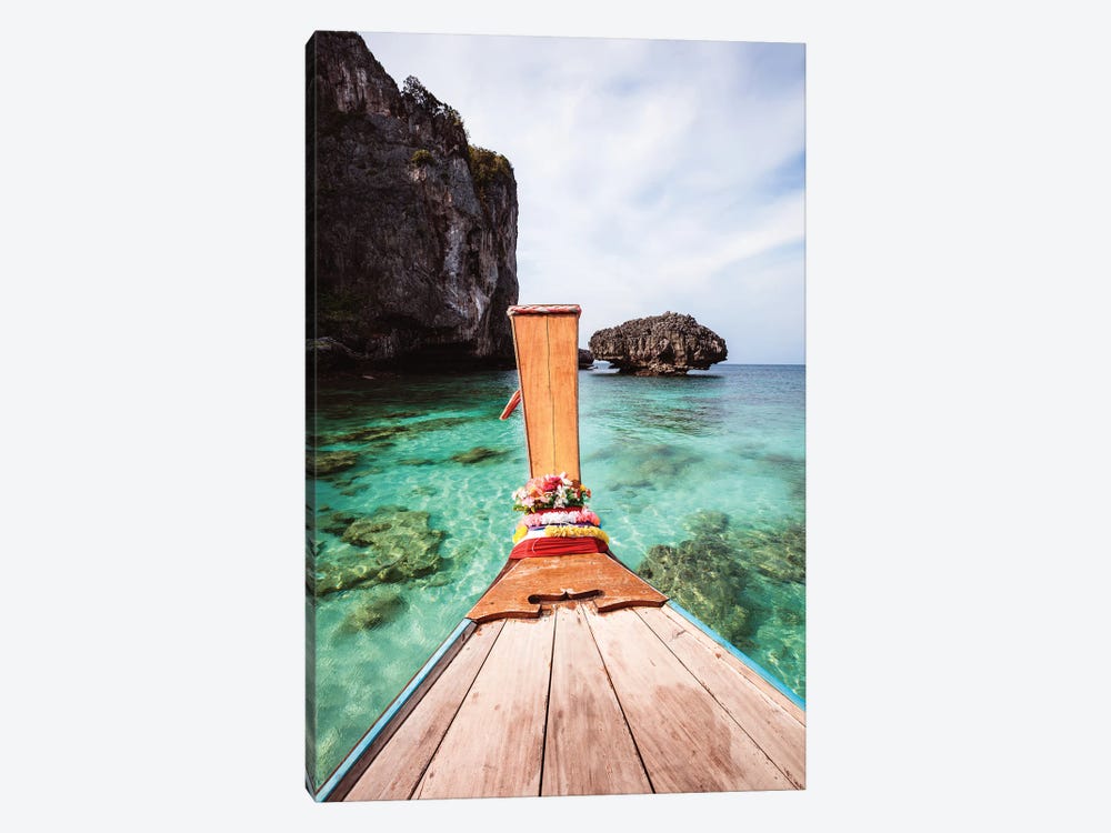 Long Tail Boat, Thailand by Matteo Colombo 1-piece Canvas Wall Art