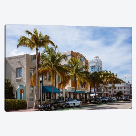 Ocean Drive, Miami I Canvas Print #TEO1142} by Matteo Colombo Canvas Art