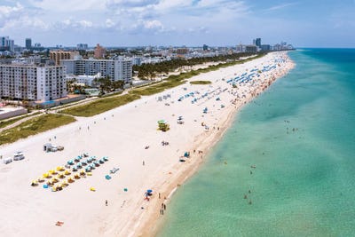 Summer In Miami II by Matteo Colombo framed wall art