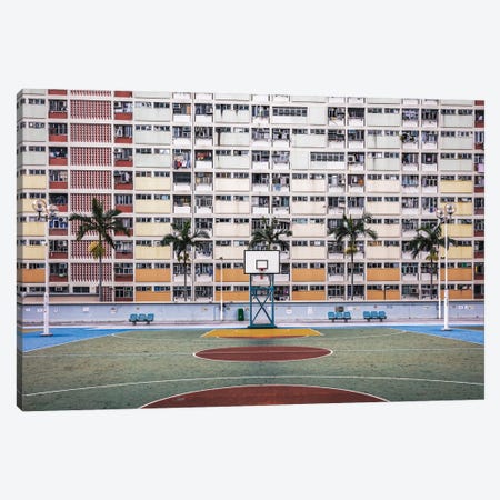 Basketball Court, Hong Kong Canvas Print #TEO1147} by Matteo Colombo Canvas Art Print