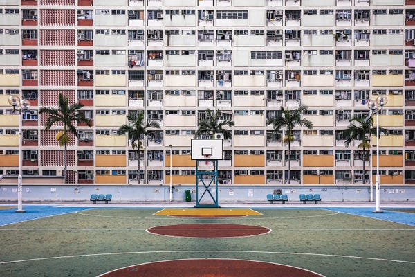 China: Basketball Court, Hong Kong by Matteo Colombo