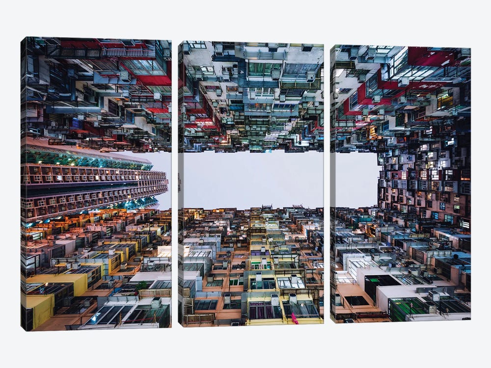 Perspective, Hong Kong I by Matteo Colombo 3-piece Canvas Wall Art