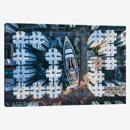Urban Aerial, Hong Kong I Canvas Print #TEO1151} by Matteo Colombo Canvas Print