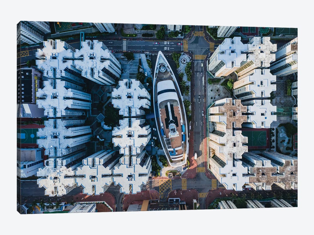 Urban Aerial, Hong Kong I by Matteo Colombo 1-piece Canvas Artwork