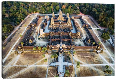 Angkor Wat, Cambodia Canvas Art Print - Ancient Ruins Art