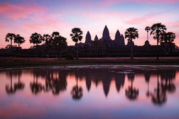 Lake Sunrises & Sunsets: Dawn At Angkor, Cambodia by Matteo Colombo
