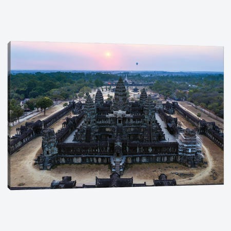 Sunset Over Angkor Wat III Canvas Print #TEO1163} by Matteo Colombo Canvas Art