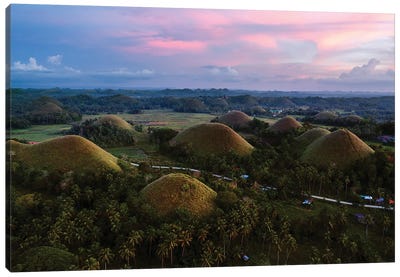 Chocolate Hills, Bohol Canvas Art Print - Philippines