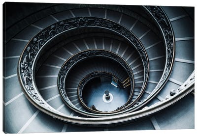 Vatican Museums Canvas Art Print - Stairs & Staircases