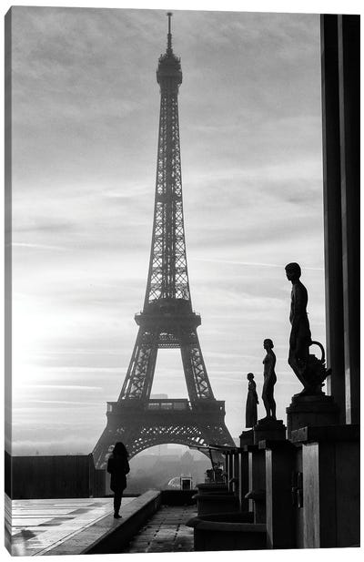 Trocadero, Paris Canvas Art Print - The Eiffel Tower