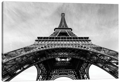 Under The Eiffel Tower Canvas Art Print - Paris Photography