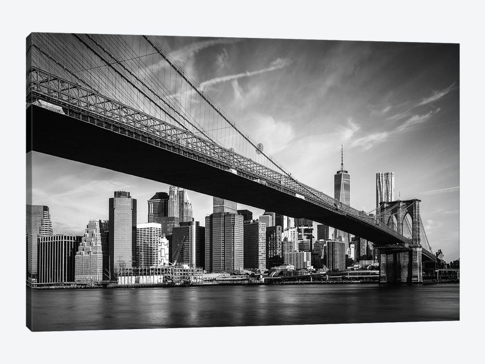 Brooklyn Bridge And Lower Manhattan by Matteo Colombo 1-piece Canvas Art Print