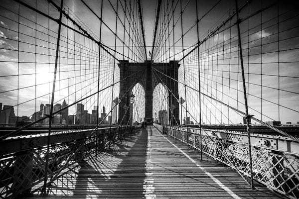 Brooklyn: Vintage Brooklyn Bridge by Matteo Colombo