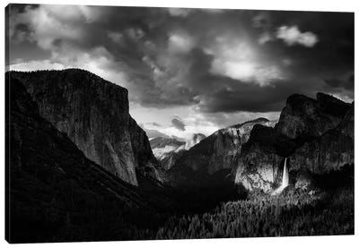 Sunset At Yosemite Canvas Art Print - Valley Art