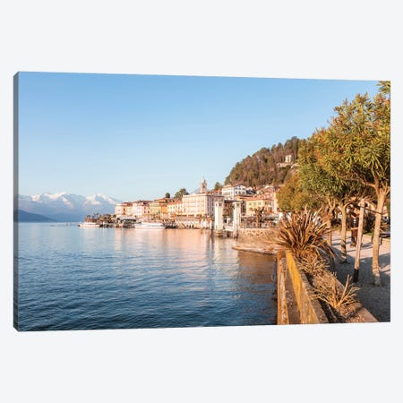 Bellagio Waterfront, Como Lake, Italy Canvas Print #TEO118} by Matteo Colombo Canvas Wall Art