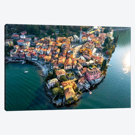 Varenna Town, Lake Como, Italy Canvas Print #TEO1197} by Matteo Colombo Canvas Wall Art