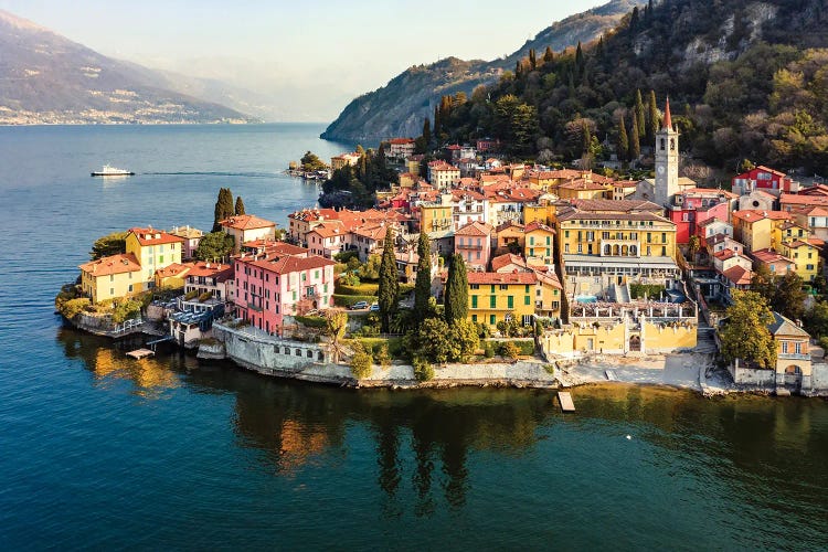 Colorful Houses Of Varenna, Como Lake