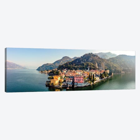 Varenna Panoramic, Lecco, Italy Canvas Print #TEO1201} by Matteo Colombo Canvas Art Print