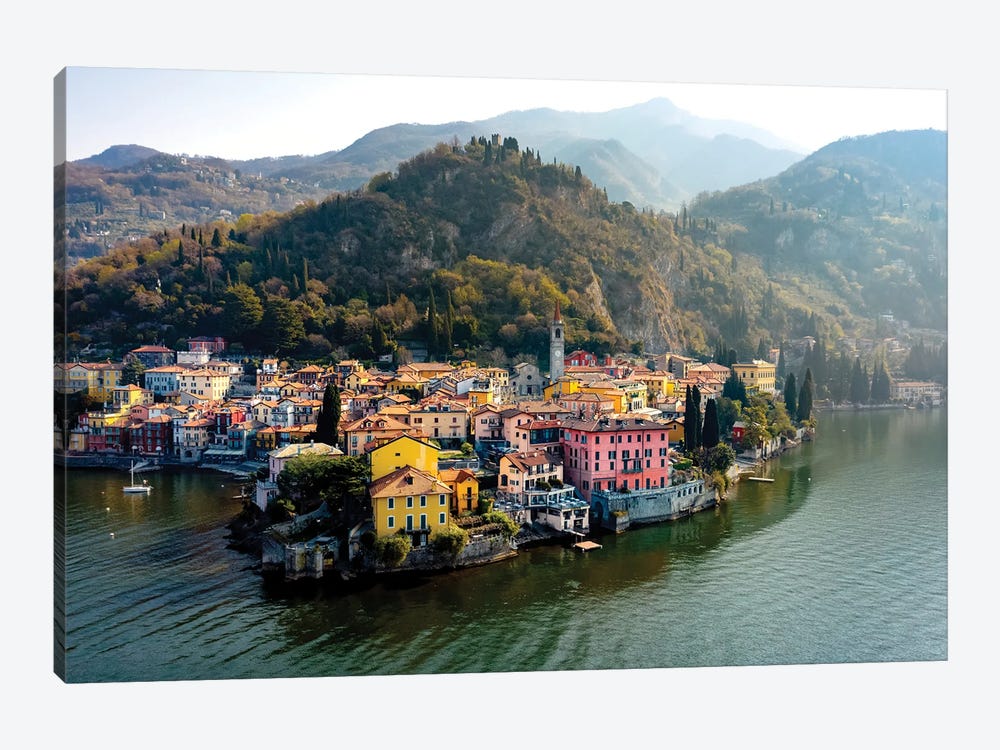 Aerial View Of Varenna On Lake Como by Matteo Colombo 1-piece Canvas Art