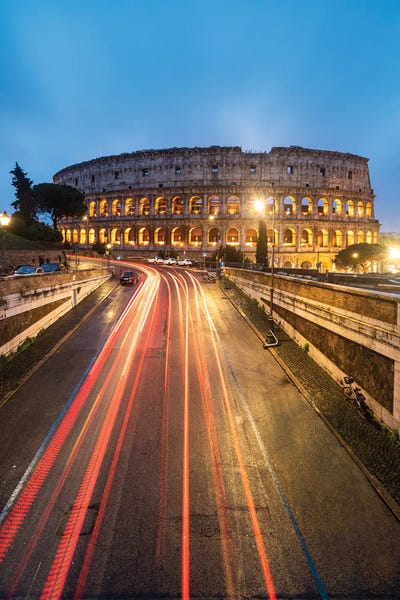 Ancient Ruins: The Coliseum At Night II by Matteo Colombo